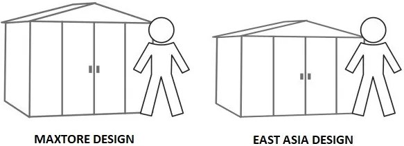 fém kerti ház LANITPLAST MAXTORE WOOD 98 LG2302