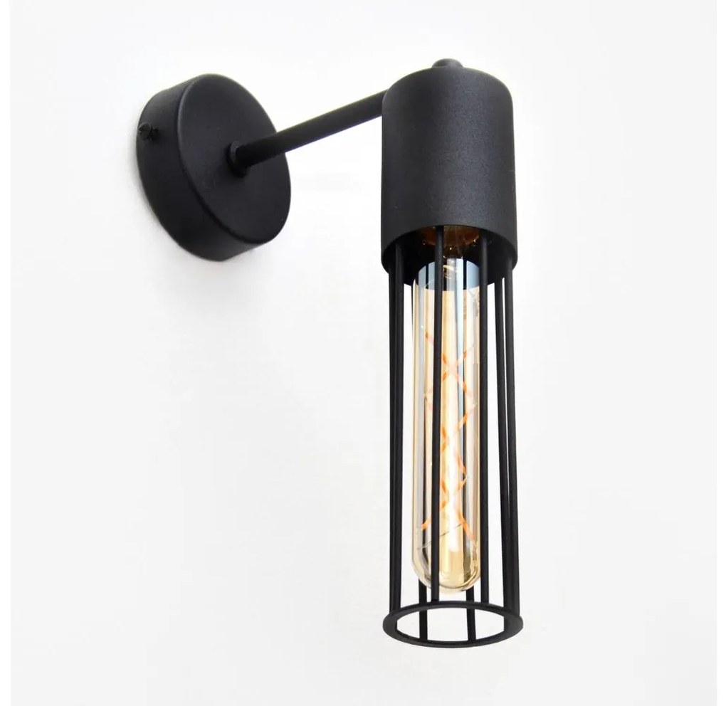 Fali lámpa MELODY 1xE27/15W/230V fekete