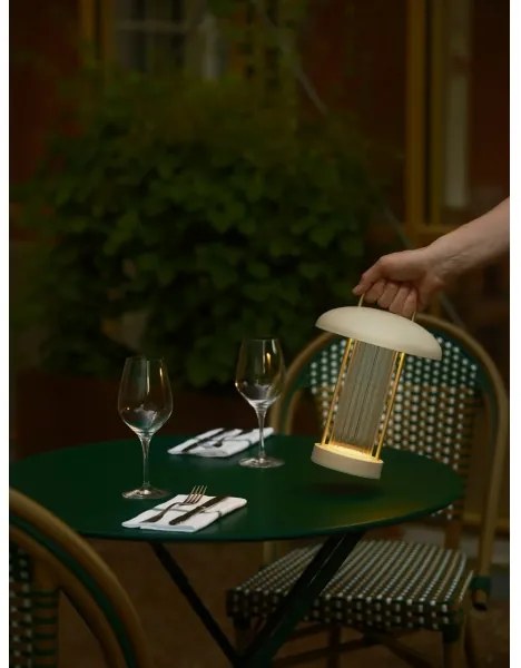 Nordlux - MIRANO újratölthető, érintésvezérelt asztali lámpa, dimmelhető LED, 3W/3,7V, bézs