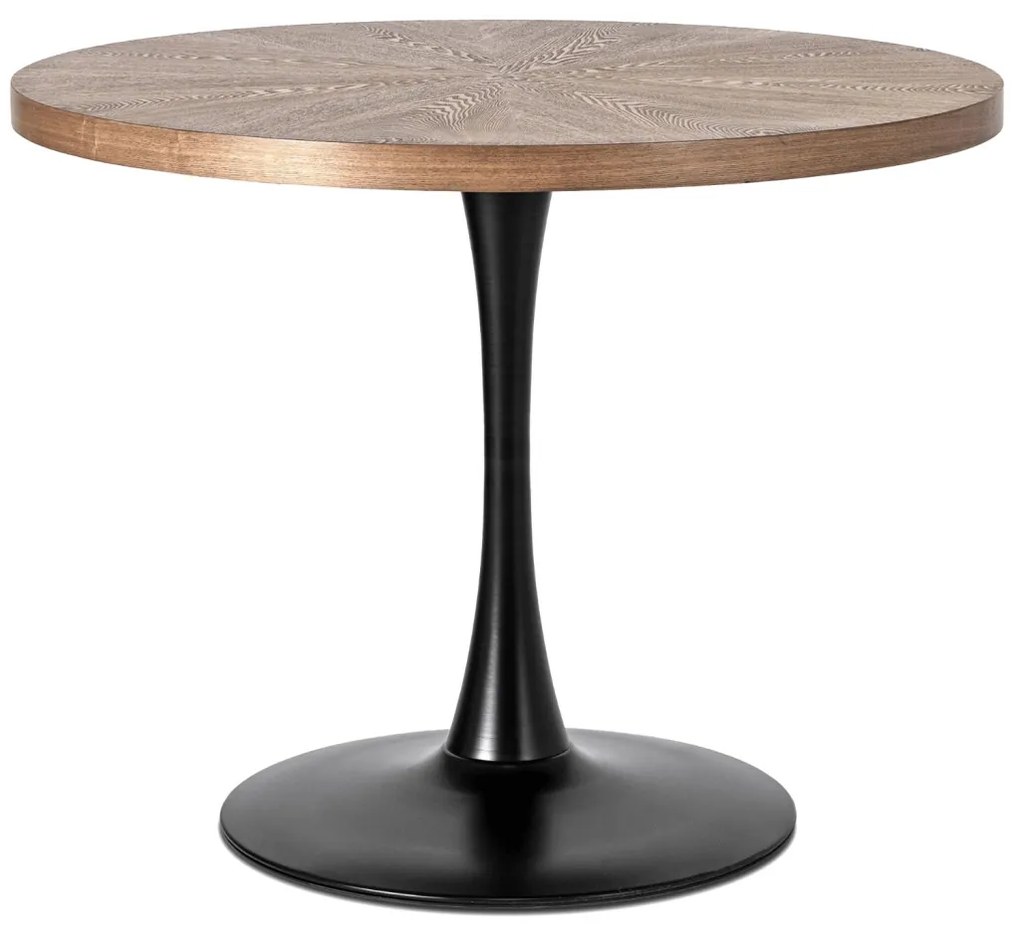 Stół LINO 100 cm Orzech/Czarny