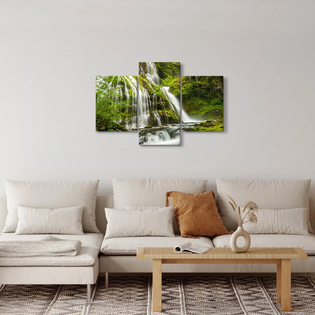 Kép - Vízesés, Wind River Valley (90x60 cm)