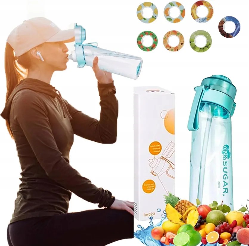 Ízesített Vizes Palack 650 ml 7 Kapszulával Cukor- és Kalóriamentes