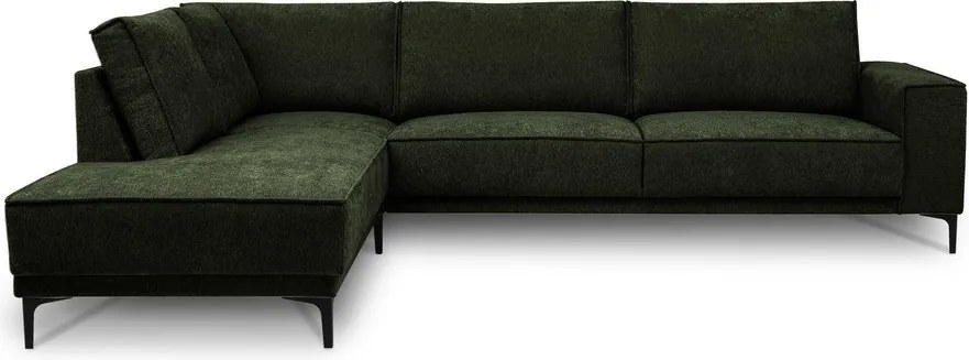 Zöld zsenília sarokkanapé (bal oldali-L alakú) Copenhagen – Scandic