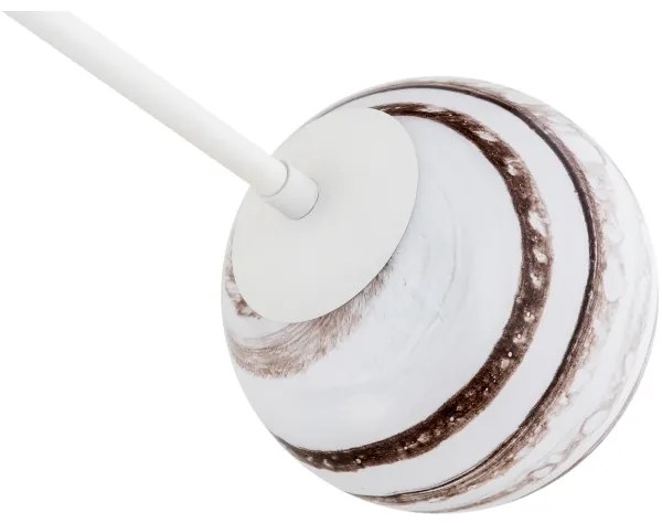 Argon 1841 - Csillár rúdon ABSOS 4xE14/7W/230V alabástrom fehér