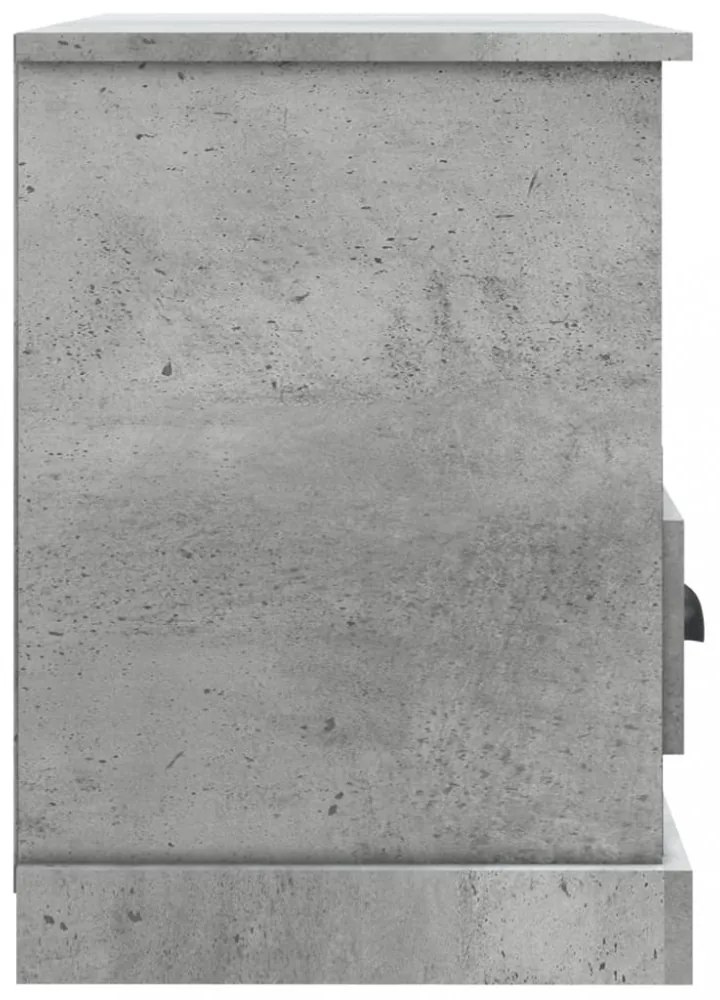 betonszürke szerelt fa TV-szekrény 80 x 35 x 50 cm