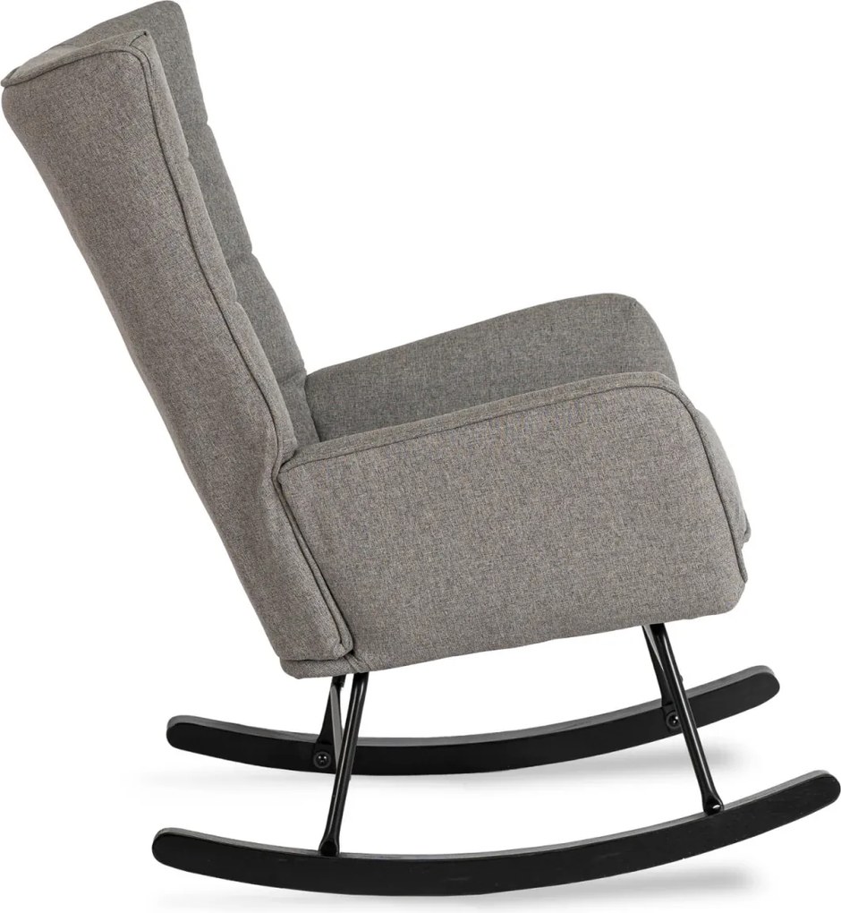 Hintafotel szürke szövet kárpittal – JACKSON