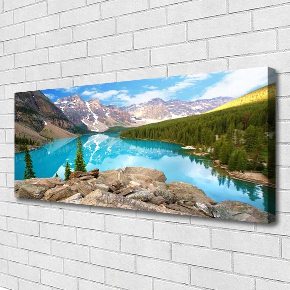 Canvas kép Mountain Lake Nature 100x50 cm