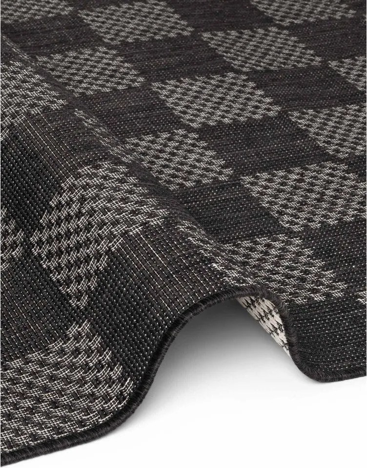 Fekete-krémszínű kültéri-beltéri szőnyeg 120x170 cm Haringey Dorothy – Ted Baker