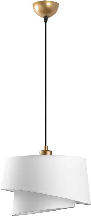 Stage 14704 fehér fém és szövet függőlámpa, Ø32 cm