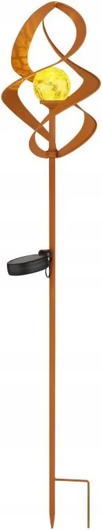 Napelemes kerti led lámpák Solar 36531 rozsdaszínű Globo