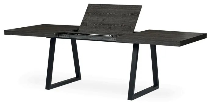 Bővíthető Étkezőasztal 160–240×90 cm, Laminált Szürke Tölgy. GREY