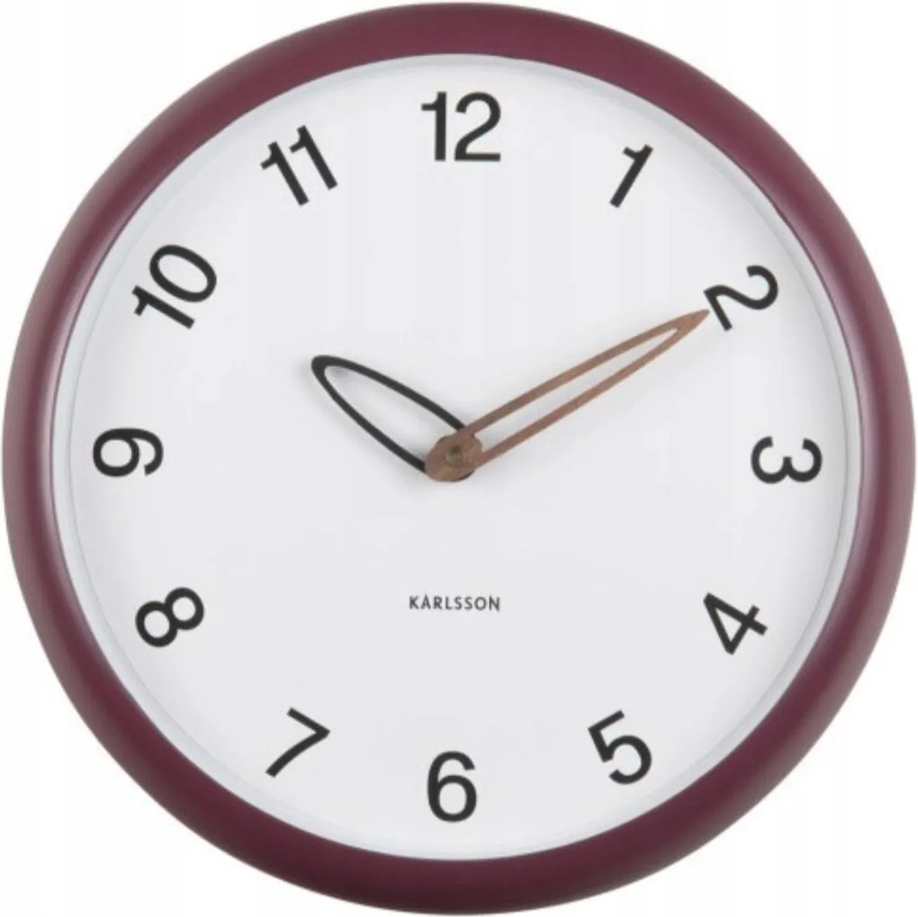 Csendes modern falióra konyhába nappaliba lila Bella