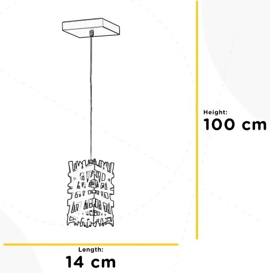 ONLI - Csillár zsinóron FORESTA 1xE27/15W/230V fekete