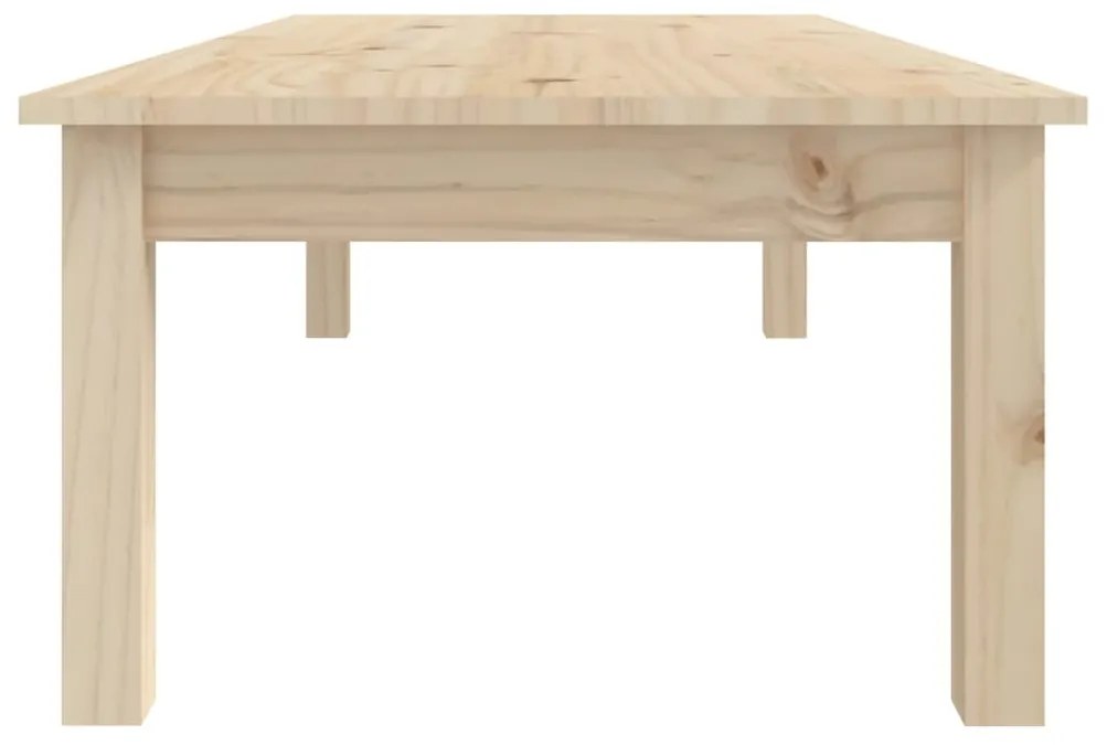 Tömör fenyőfa dohányzóasztal 110 x 50 x 30 cm