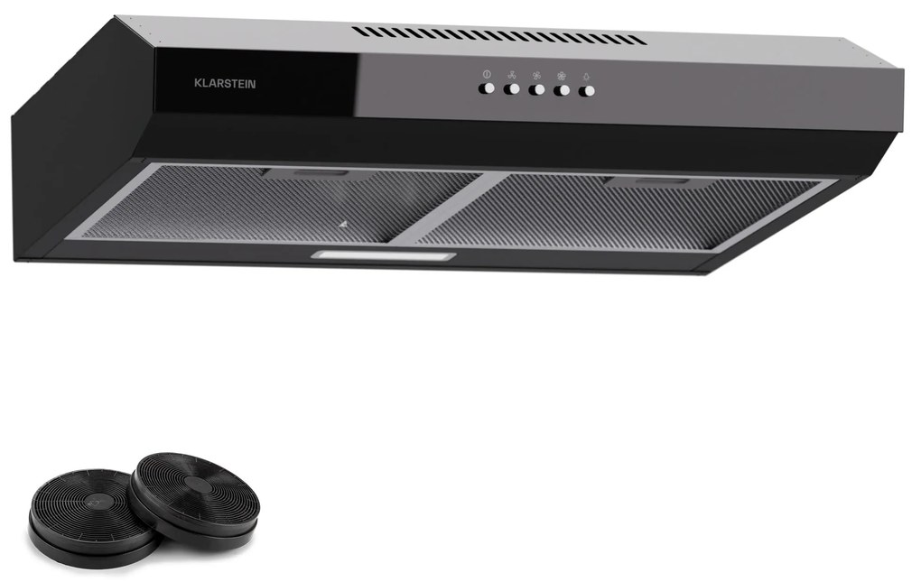 Klarstein Contempo 60 beépíthető páraelszívó 60 cm 200 m³/h LED rozsdamentes acél akril