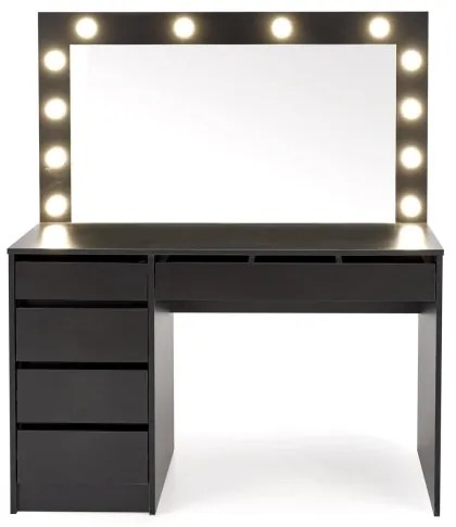 AMORIO sminkasztal fekete
