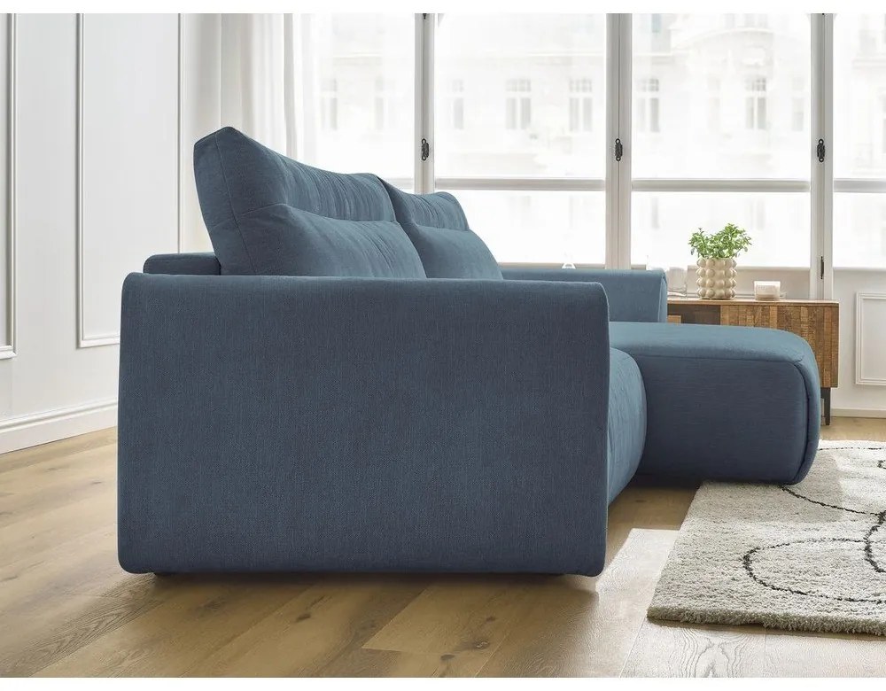 Kék sarokkanapé Aden – Bobochic Paris