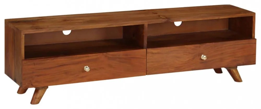 tömör újrahasznosított fa TV-szekrény 140 x 30 x 40 cm