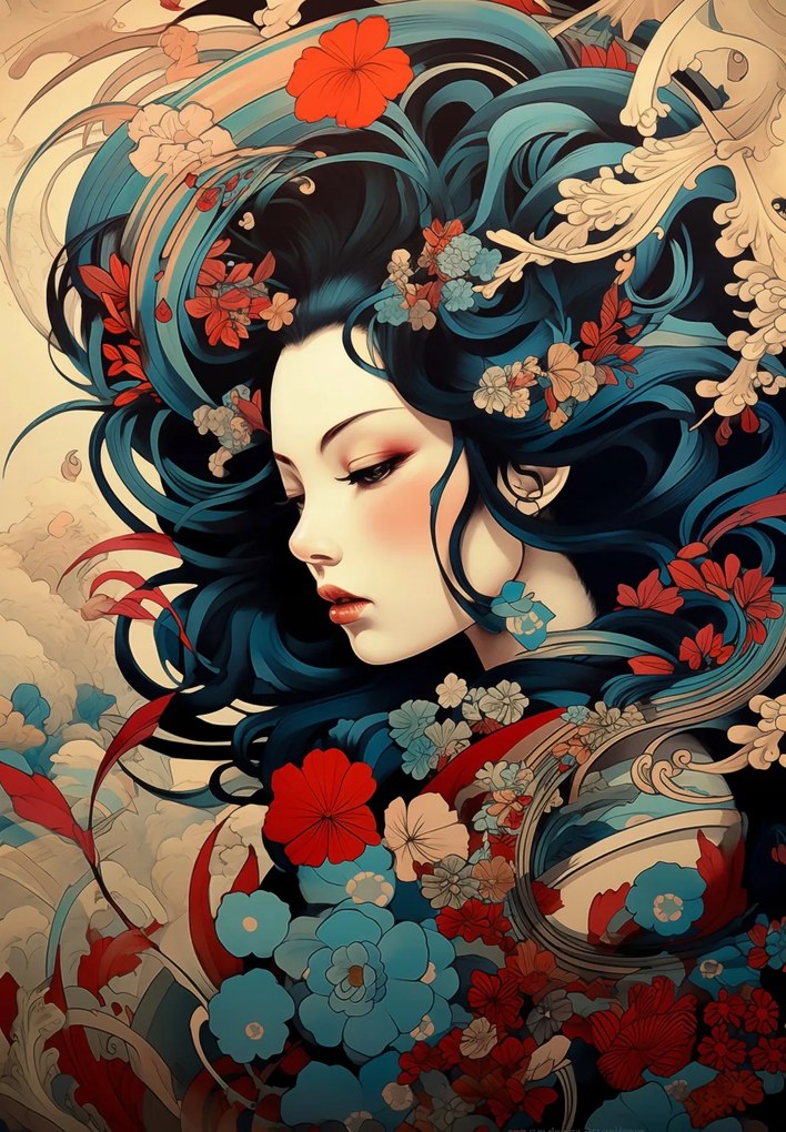 Poszter 68x98cm Suttogó a kertben