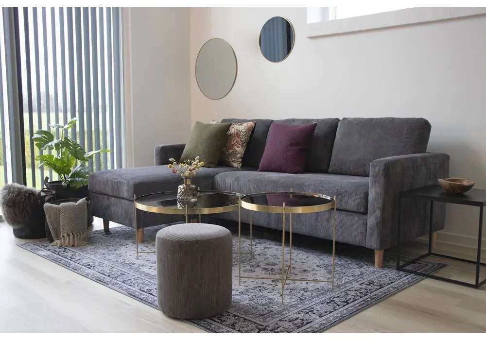 Jersey tükör acél, rézhatású, ø60 cm