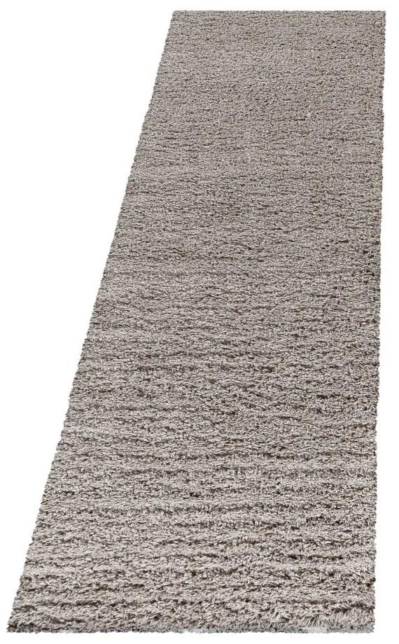 Világosbarna futószőnyeg 80x250 cm Fluffy – Ayyildiz Carpets