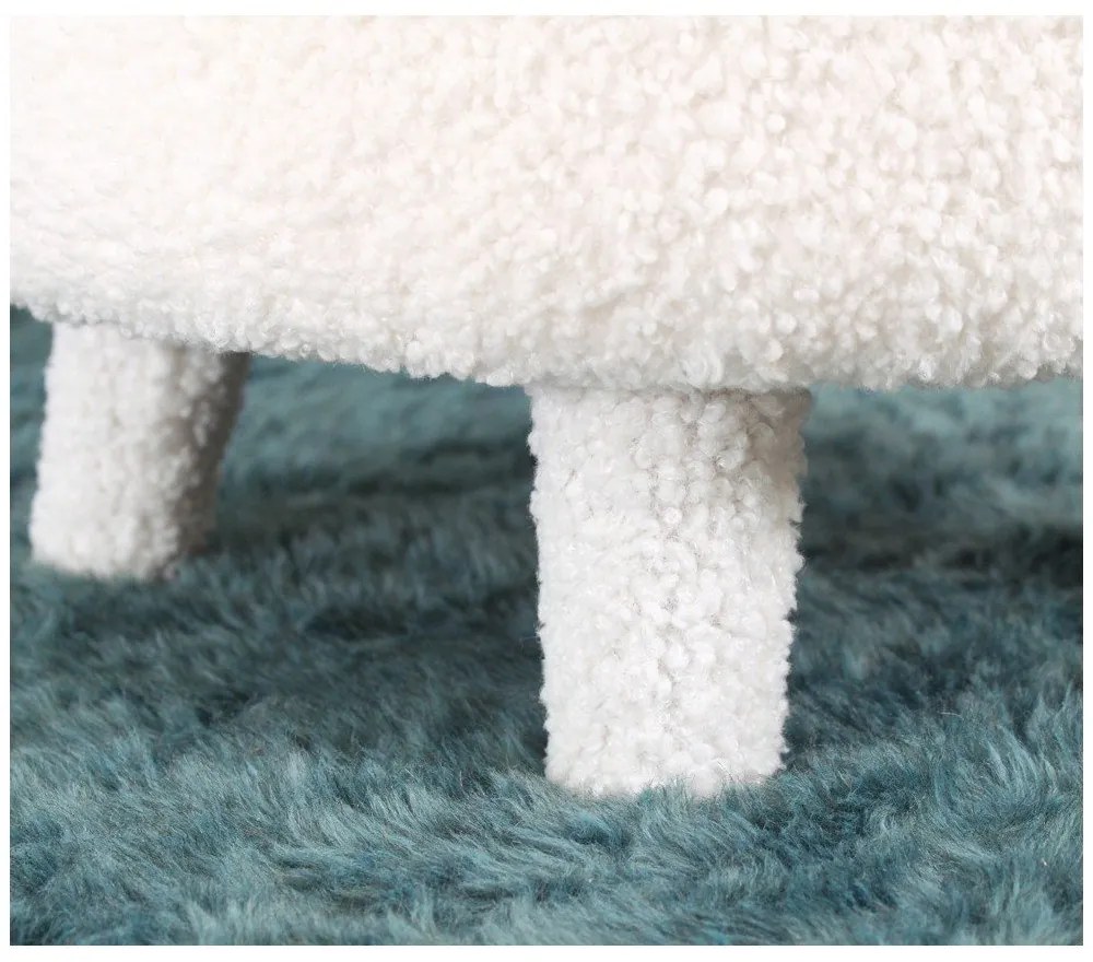 Fehér buklé gyerek fotel Moouv – Artie