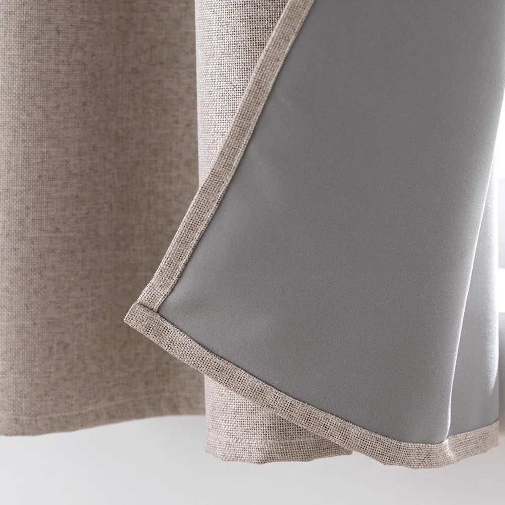 Barna sötétítő függöny 140x180 cm Crepuscule – douceur d'intérieur