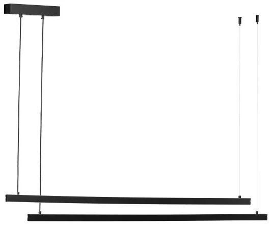 Argon 8838 - LED Csillár zsinóron MIAMI LED/74W/230V 3000K fekete