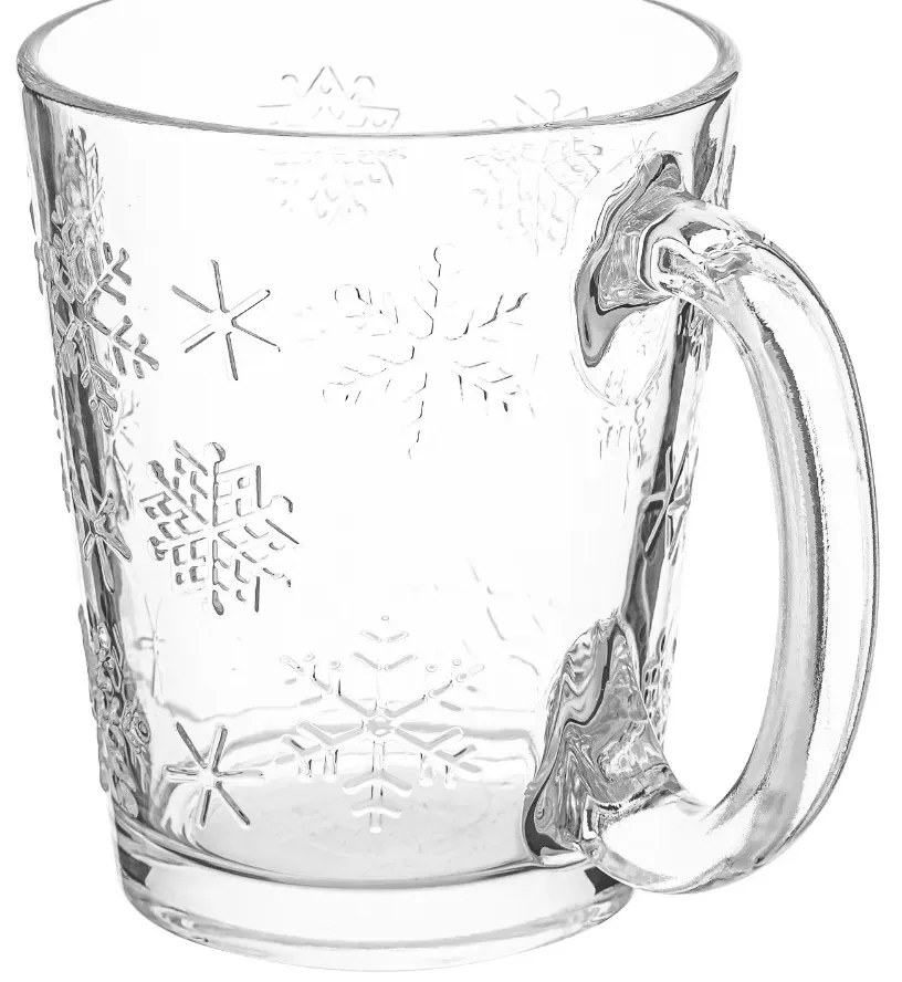 Altom Üveg bögrék Snowflakes 300 ml