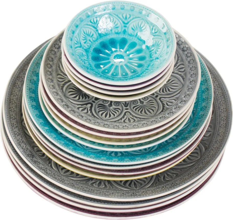 SUMATRA tányér 21cm türkiz