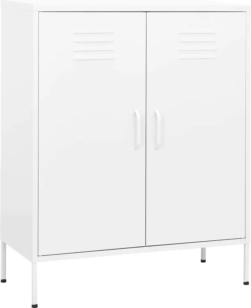 vidaXL fehér acél tárolószekrény 80 x 35 x 101,5 cm