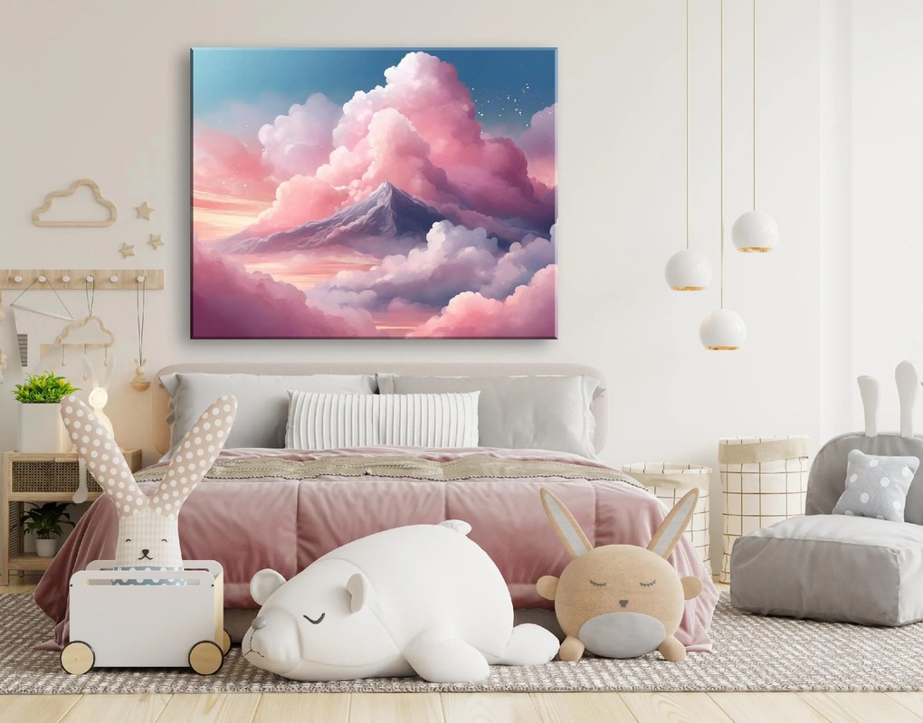 Gario Vászonkép Rózsaszín felhők és az ég Méret: 120 x 80 cm