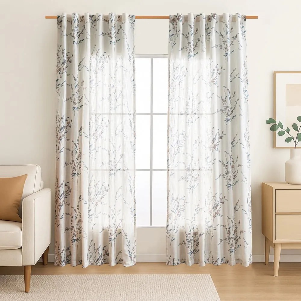 Krémszínű függöny 135x250 cm Ramita – Restilo