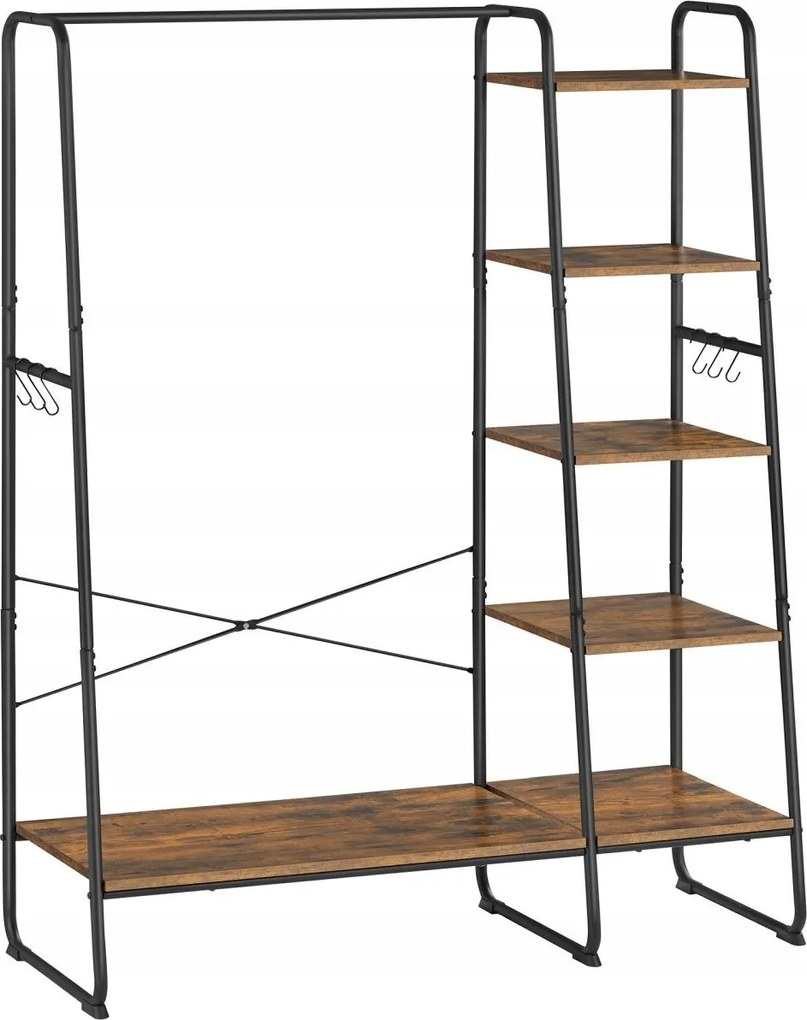 Ipari funkcionális ruhatár pad cipő 5 polc Loft