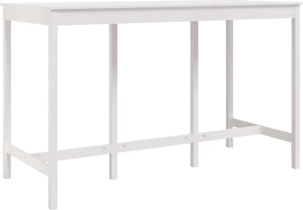 vidaXL fehér tömör fenyőfa bárasztal 180 x 80 x 110 cm