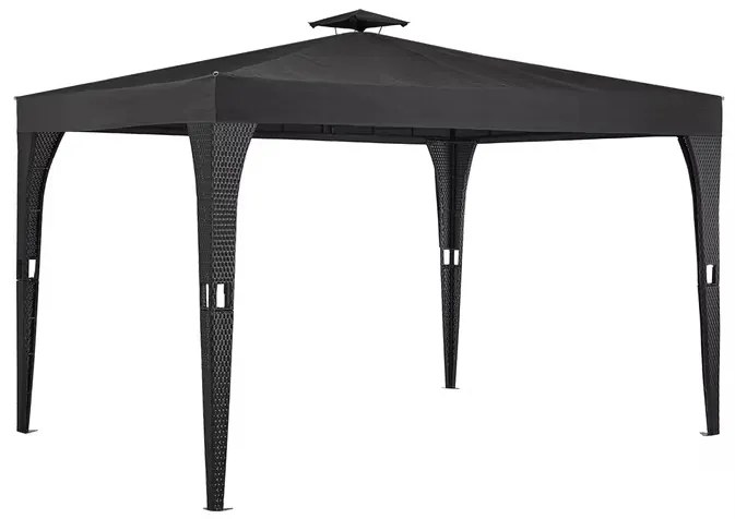 Casaria® Rattan pavilon 3x4 m - antracit