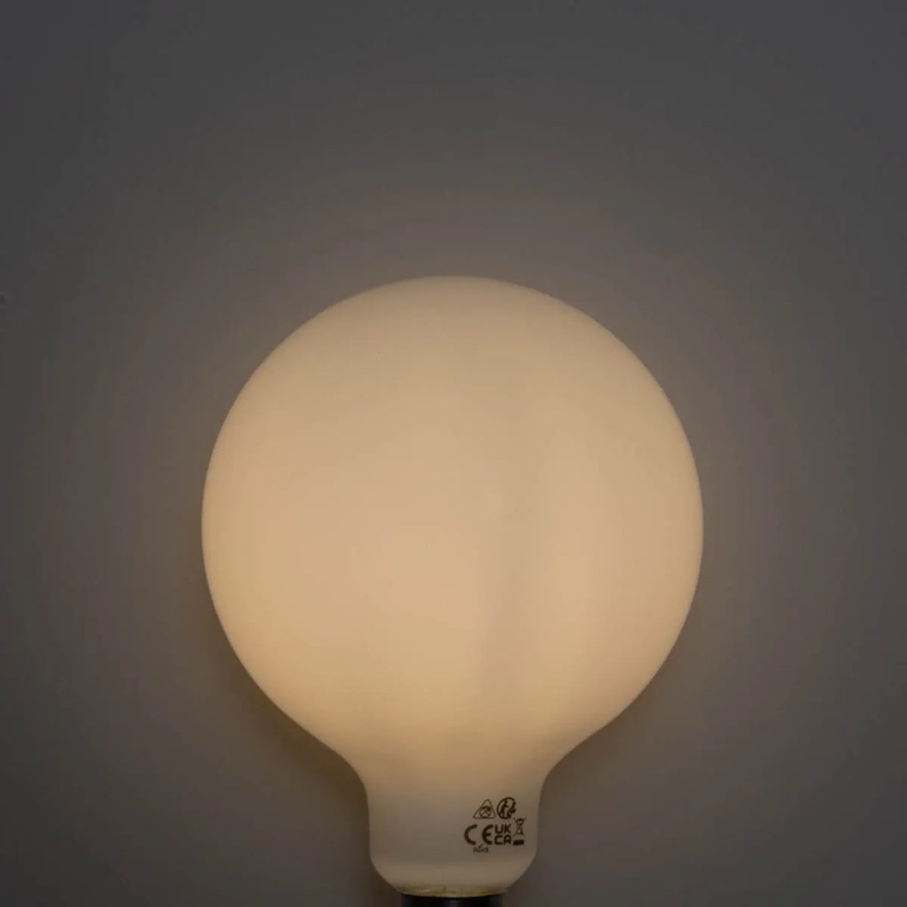 5 db E27 3-lépcsős dimmelhető LED izzó opál üveg G125 4W 450lm 3000K