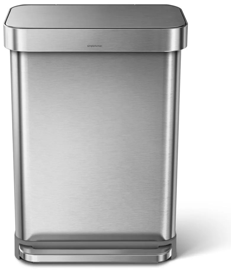 Acél pedálos szemetes 55 l - simplehuman