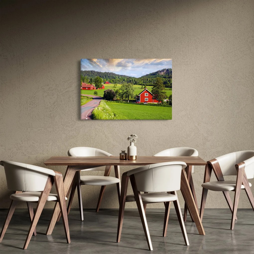 Vidéki kép (90x60 cm)