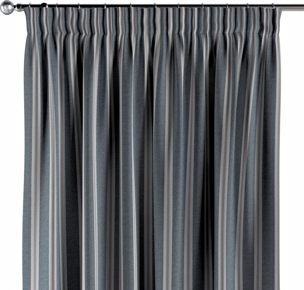 Függöny ráncoló szalaggal 1 db 130x260cm kék