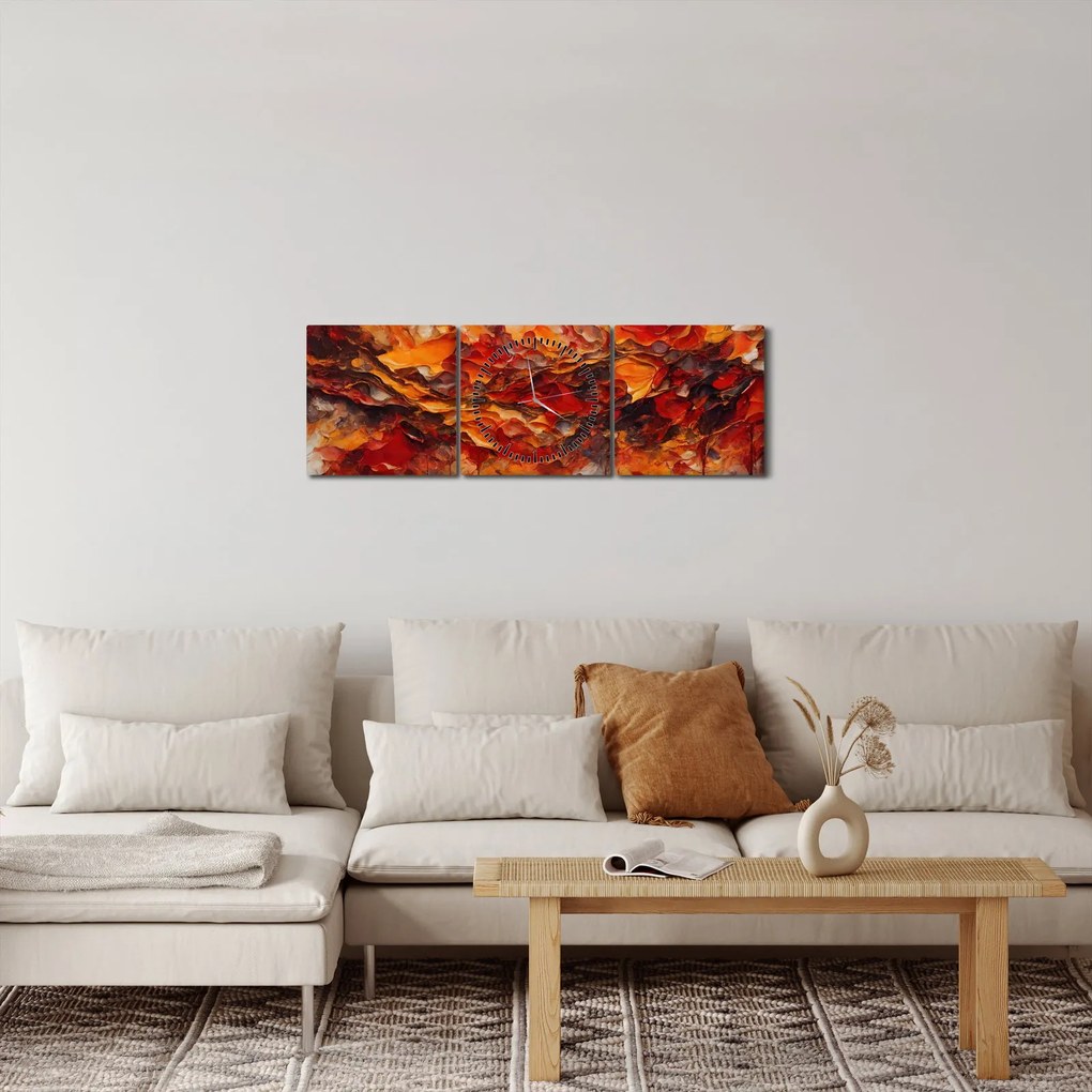 Kép - Absztrakció (órával) (90x30 cm)