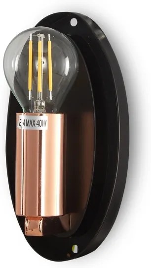 Maytoni MOD306WL-01C - Fali lámpa MABELL 1xE14/40W/230V réz