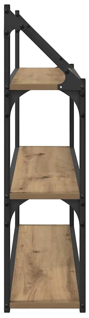 vidaXL Falpolc polcokkal Artisan tölgy 80 x 21 x 78,5 cm Faanyag