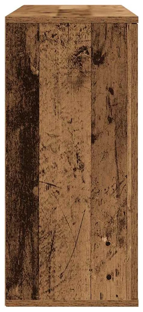 antik fa színű szerelt fa tálalószekrény 90x29,5x65 cm