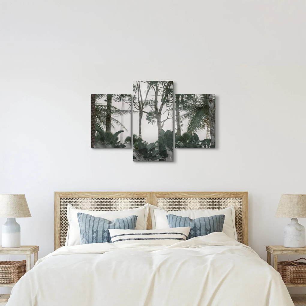Kép - dzsungel a reggeli ködben (90x60 cm)