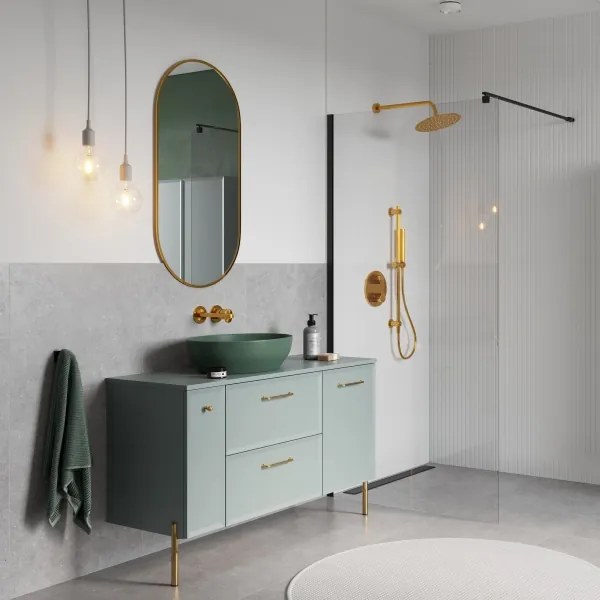 Cersanit S1022-008 - MILLE fali fürdőszobaszekrény, 20x45 cm, menta