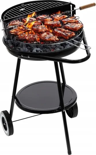 Kerti Szén Grill Egyenes Kerekekkel 58 x 44 x 72 CM