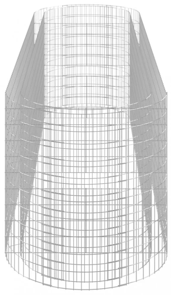 horganyzott vas gabion magaságyás 400x100x100 cm