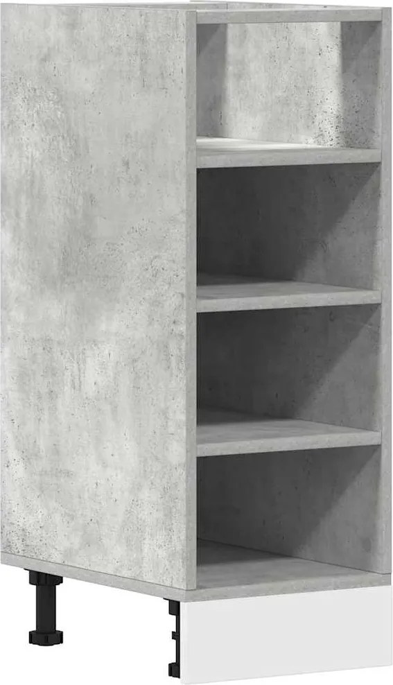 vidaXL “Riga” betonszürke szerelt fa alsószekrény 30x44,5x81,5 cm