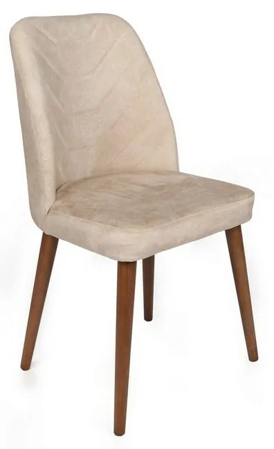 Dallas Beige and Walnut étkezőszék szett, 2 db